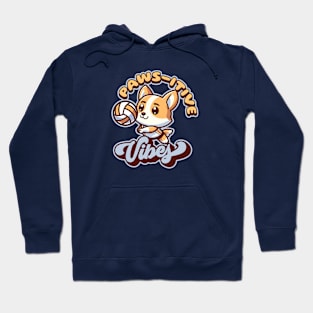 Volleyball Corgi | Paws-itive Vibes Hoodie